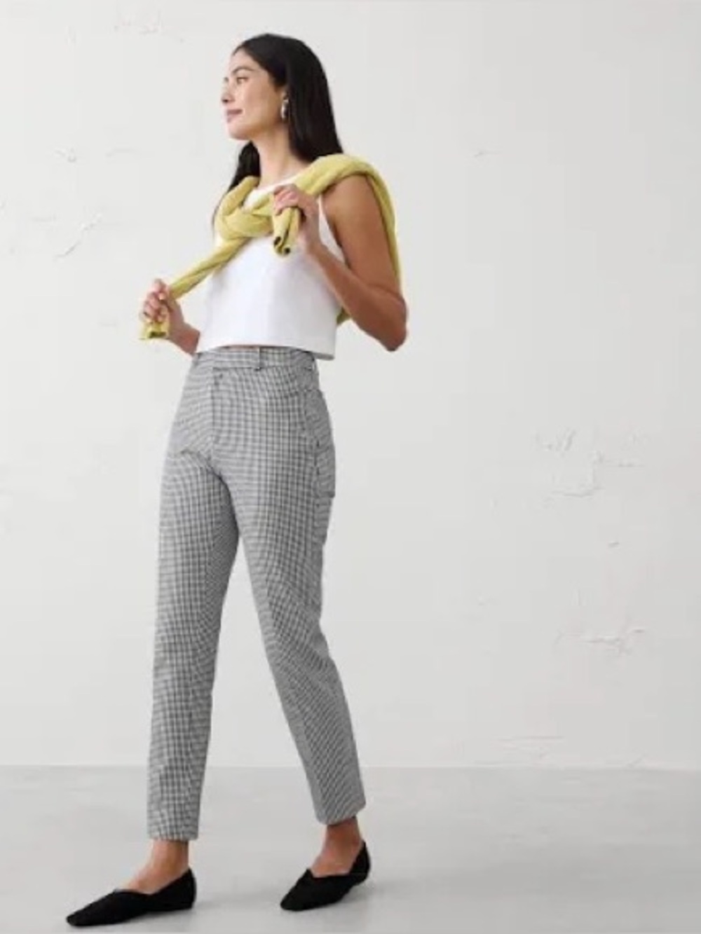 Ann Taylor Factory Curvy Fit Cropped Slacks Sz 6